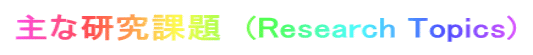 Ȍۑ@(Research Topics)