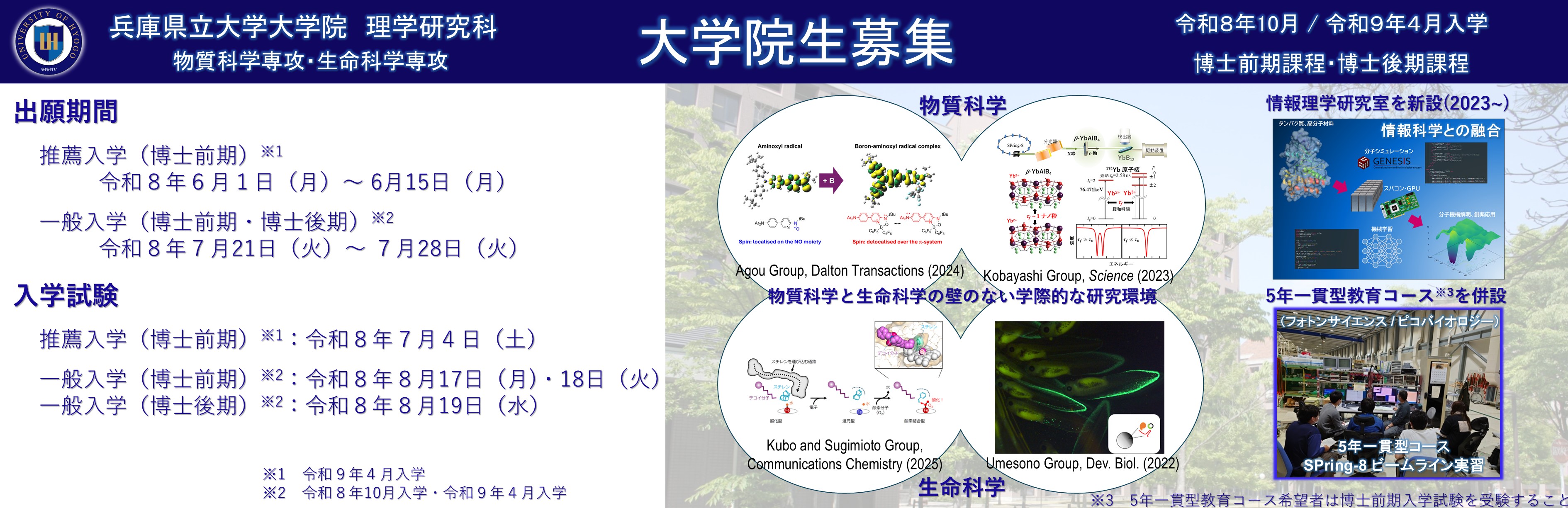 大学院生 募集中